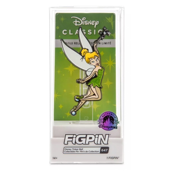 Disney Accessories - Disney Parks 2022 Tinker Bell Peter Pan FIGPIN #647 LR Pin - NEW